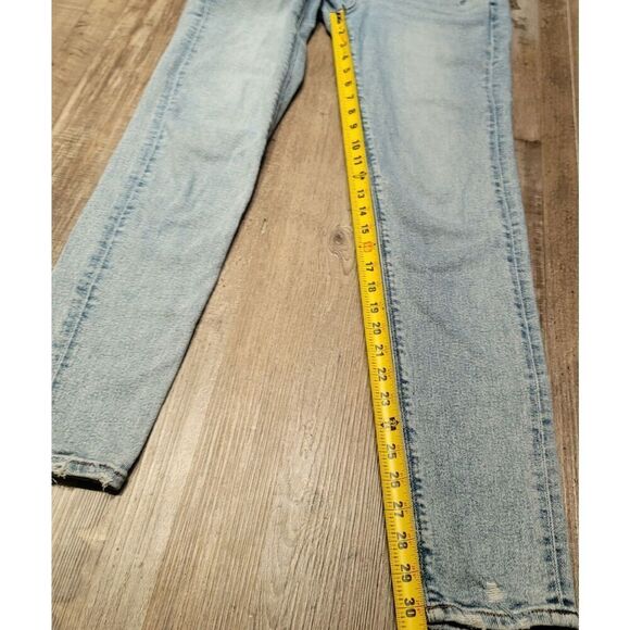 American Eagle Jeans Women's Size 2 X- Long Skinny Next Level Stretch Distressed - Picture 7 of 9